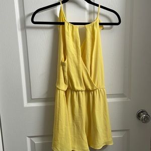Keyhole yellow romper